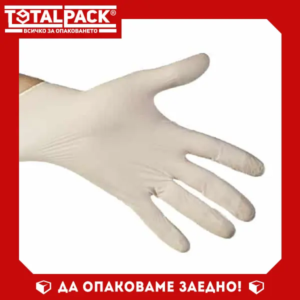 Ръкавици латекс /без талк/, 100бр. термо кутия за храна с прикачен капак 500мл ръкавици латекс